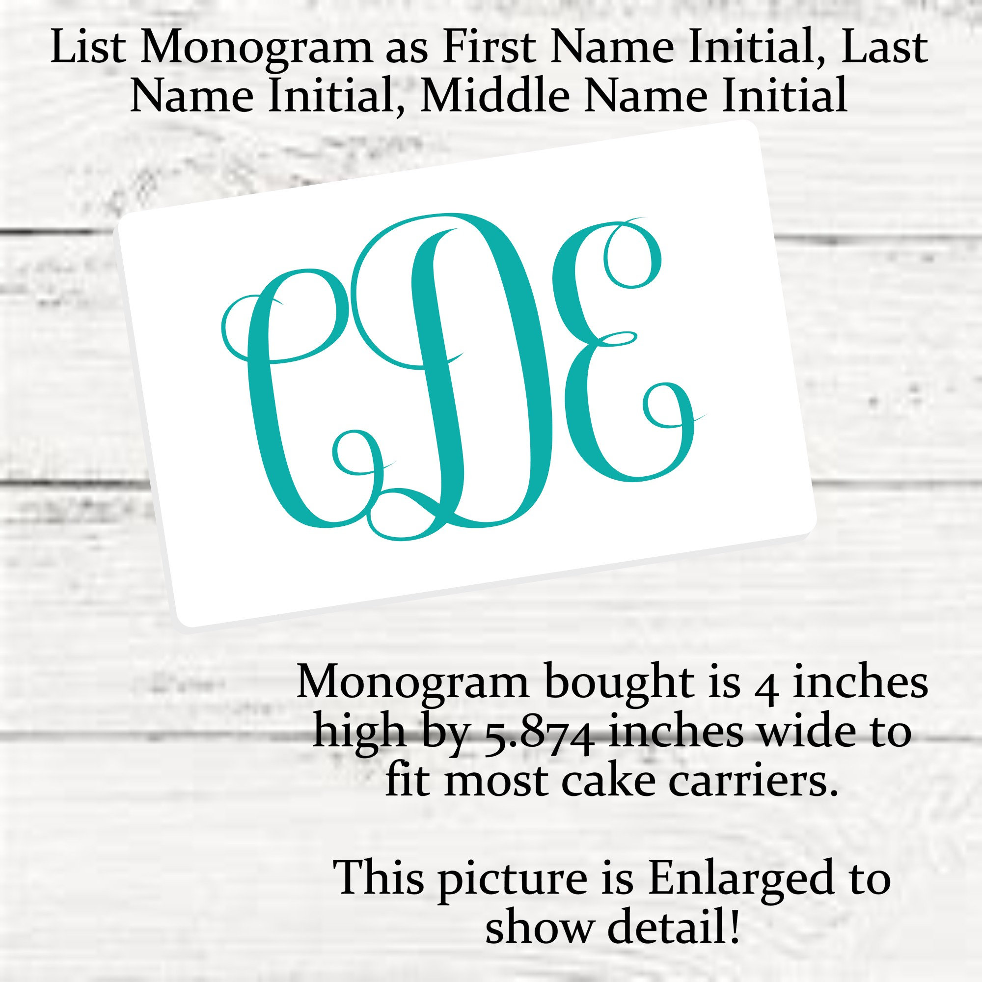 Custom Monogram Cake Carrier Decals: DIY Vinyl Polka Dot Kit - Etsy