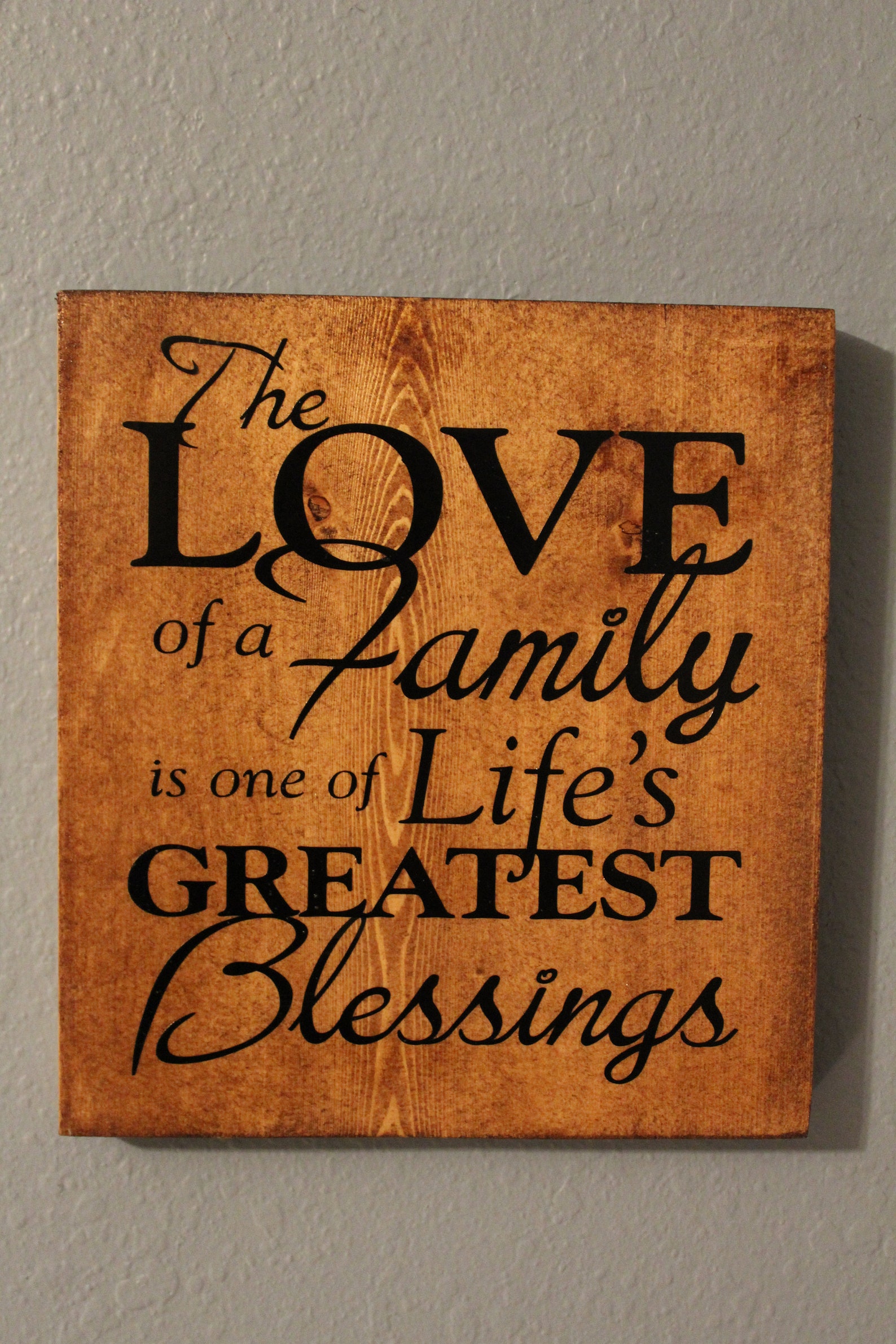 The love of family wall decor family sign wall decor love Etsy