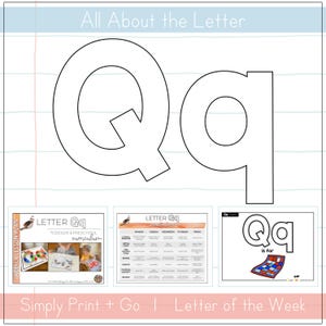 Toddler & Preschool | Letter Qq Curriculum