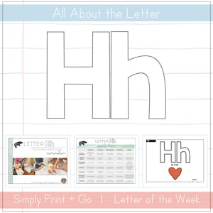 Toddler & Preschool | Letter Hh Curriculum