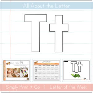 Toddler & Preschool | Letter Tt Curriculum