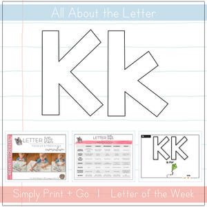Toddler & Preschool | Letter Kk Curriculum