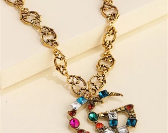 gucci necklace etsy