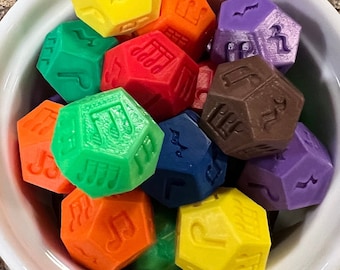 Music Rhythm Dice Multicolor Grab Bag - 3D Printed (1 beat per side)