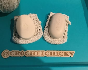 Crochet 100% cotton soap saver pouch sack bag bar soap