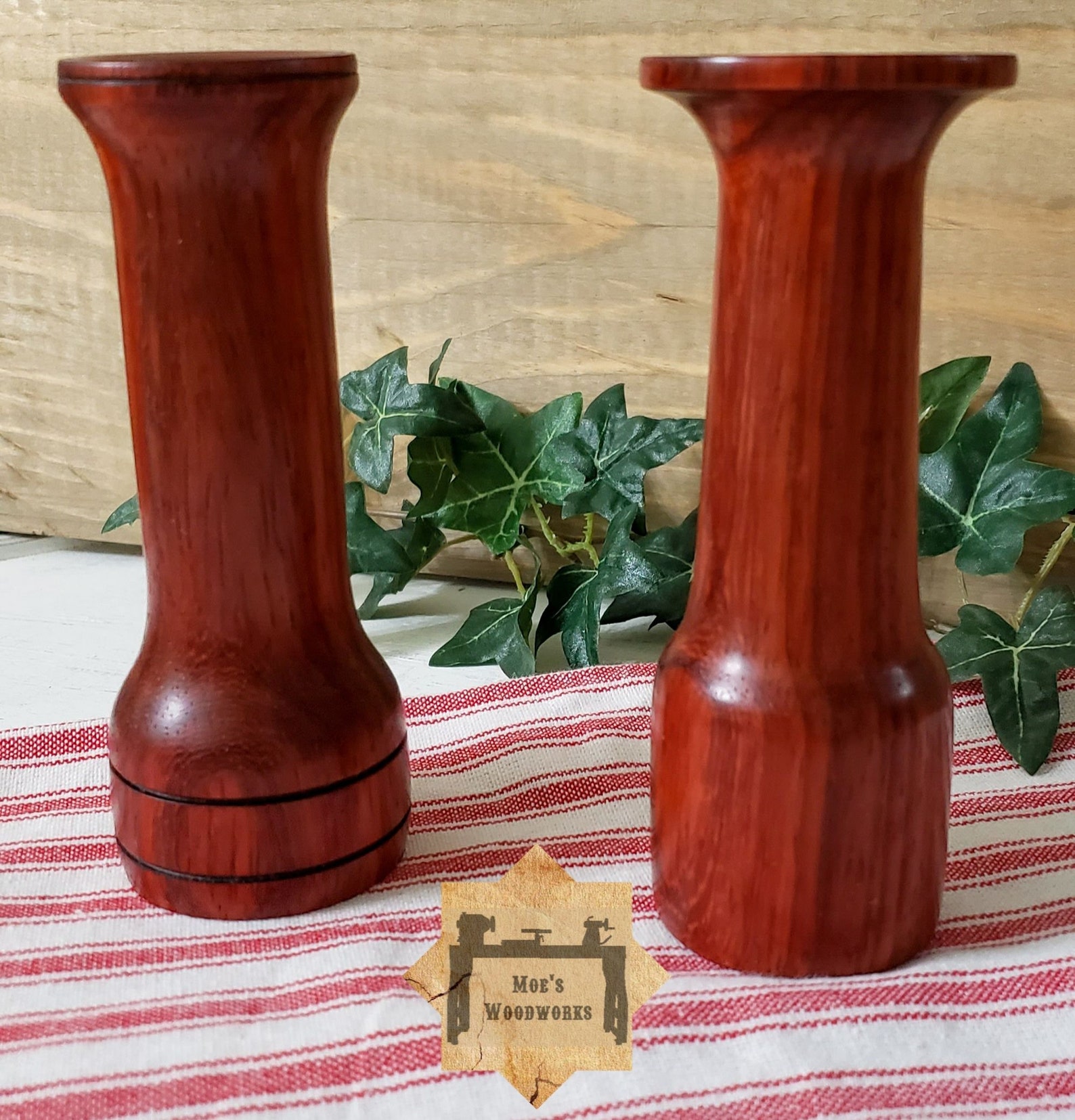 Padauk Stick Vases Sold Individually Etsy