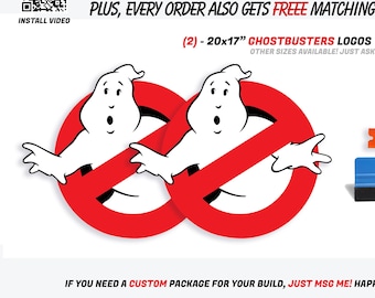 New! Ghostbusters CLING Set! Waterproof/UVproof cling decals for your Vehicle!