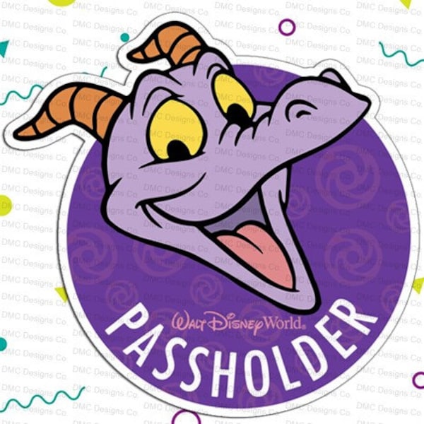 Disney's Figment Annual Passholder Car Magnet or Sticker (Copy)