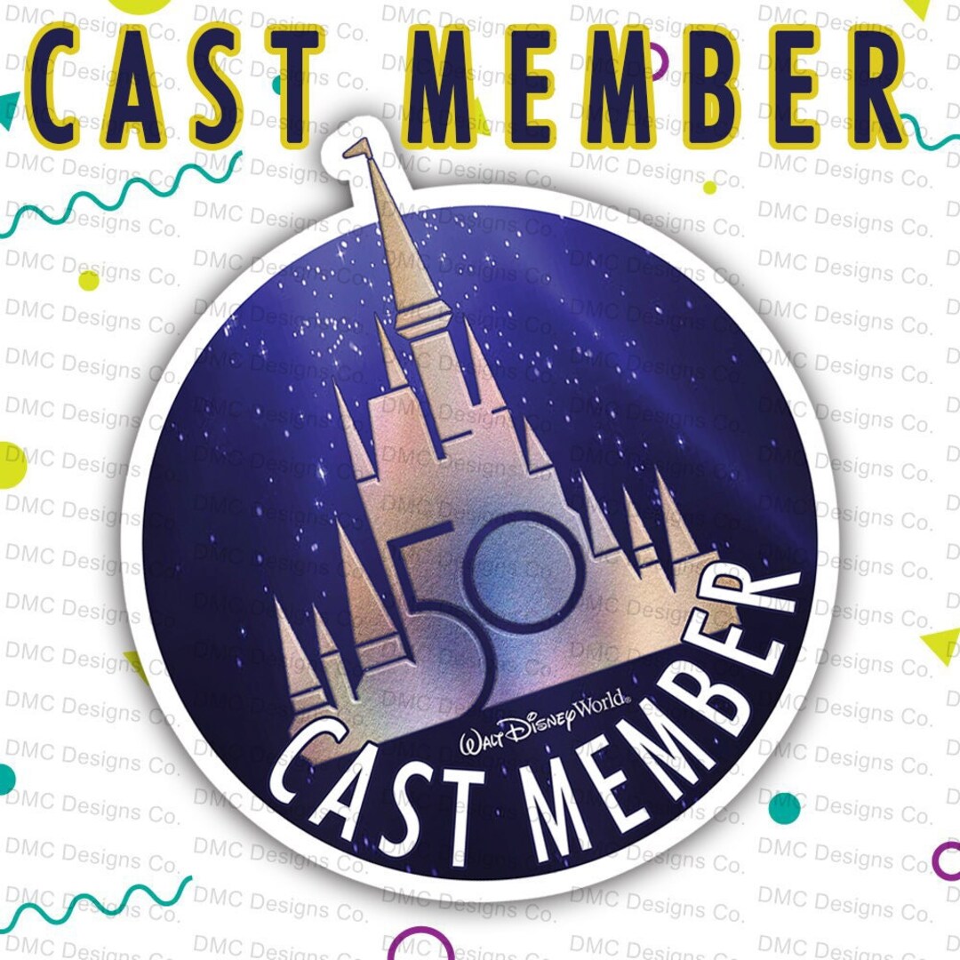 Cast Member | New Walt Disney World 50th Anniversary Magnet Inspired by ...