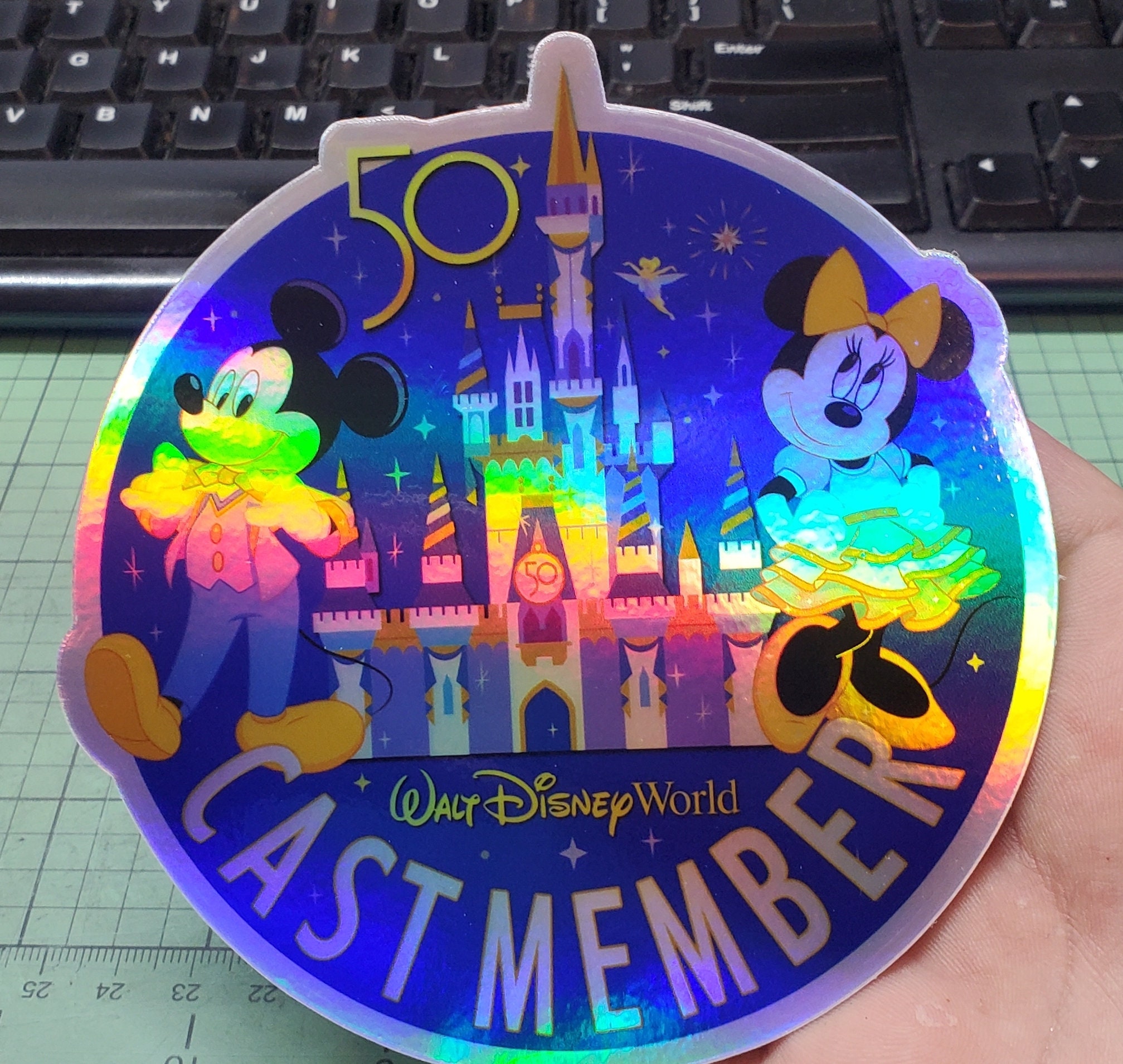 Cast Member | New Walt Disney World 50th Anniversary Magnet or Sticker ...