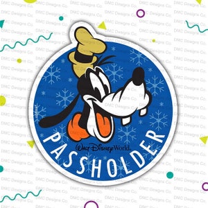 Disney's Goofy Winter Annual Passholder Car Magnet or Sticker (Copy)