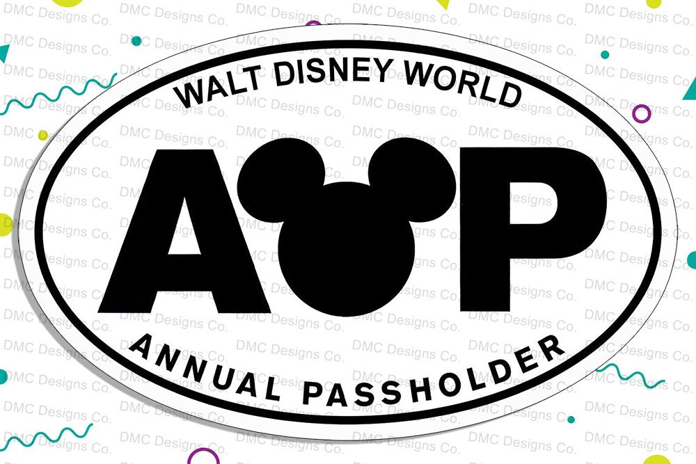 Walt Disney World Annual Pass Holder Car copy Etsy UK
