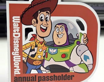 New 2026 WDW Disney Annual Passholder Toy Story Magnet-Buzz and Woody *!Aftermarket!