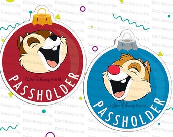 Disney's Chip and Dale Epcot International Festival of the Holidays Annual Passholder Car Magnet (Copy)