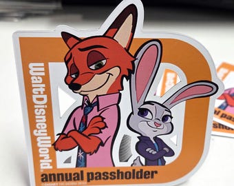 NEW 2026 WDW Disney Annual Passholder ZOOTOPIA Magnet !Aftermarket!