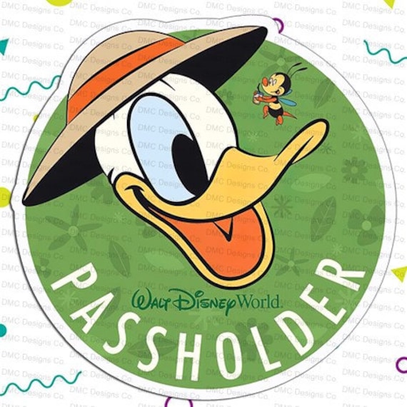 Disney's Donald With Spike the Bee Annual Passholder Car Magnet