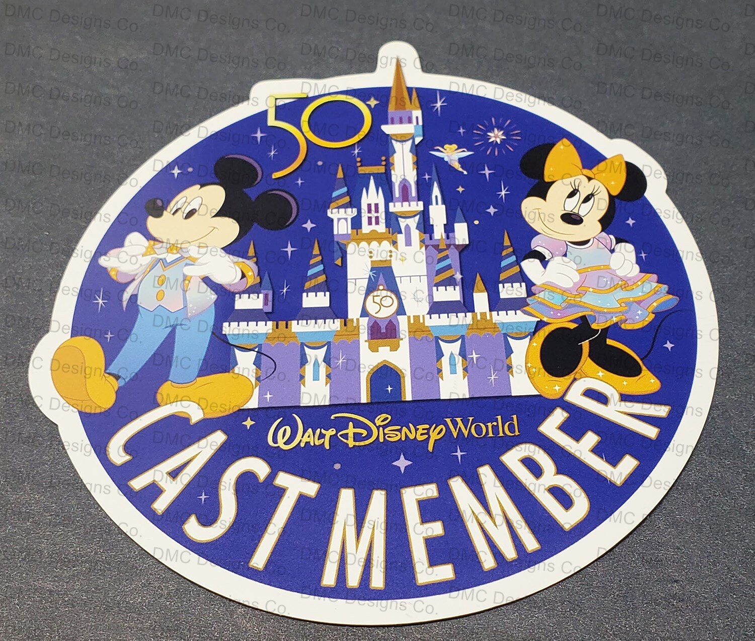 Cast Member | New Walt Disney World 50th Anniversary Magnet or Sticker ...