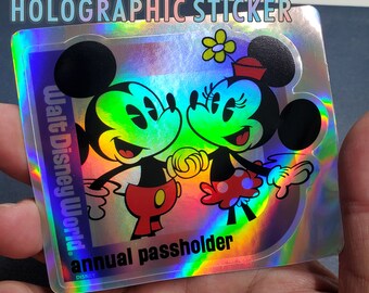 Stickers | New! 3" Holographic 'D' Mickey Mouse HOLO STICKERS! Pack of 2