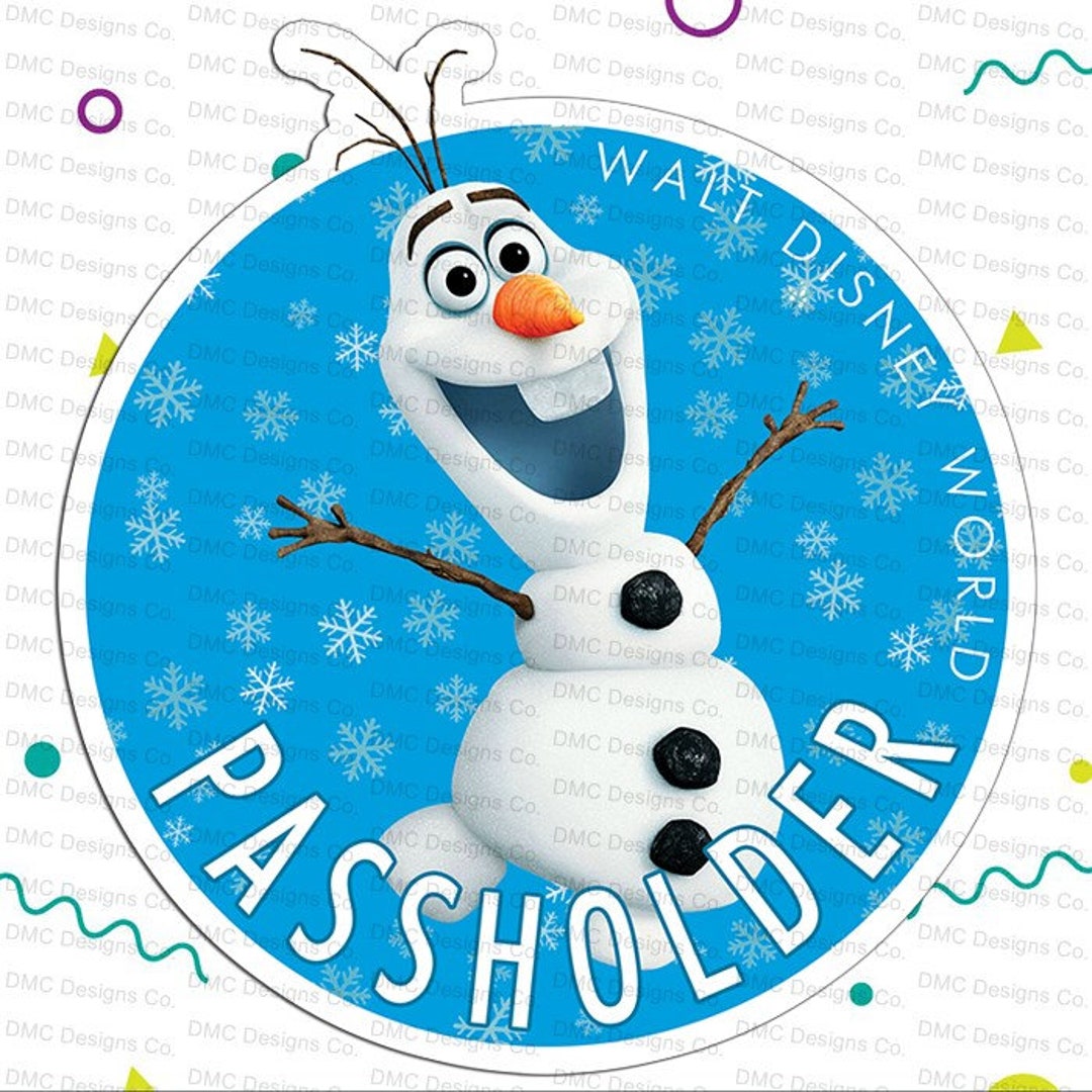 Disney's Olaf From Frozen Annual Passholder Car Magnet Fan-art - Etsy