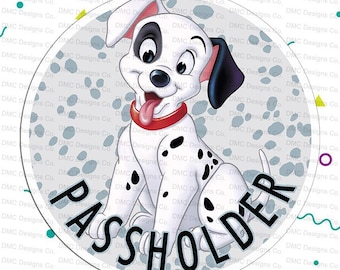 Disney World AP Magnet featuring Patch from 101 Dalmatians Passholder Magnet Mickey Mouse (Fan-Art inspired)