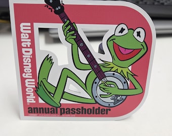2026 Walt Disney World Kermit The Frog Annual Passholder Magnet *!Aftermarket!
