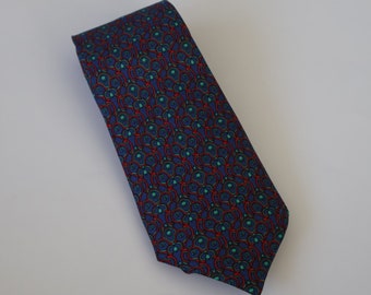 Vintage Hermes Neck tie, Hermes tie , Blue tie,  Gift for him, Father's day gift, Valentine's Day gift,Gift for husband