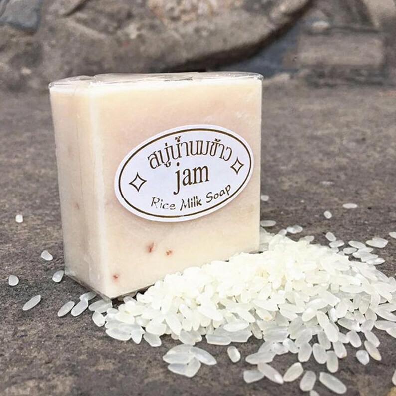 Handmade Rice Milk Soap Collagen Vitamin Skin Whitening Acne Etsy