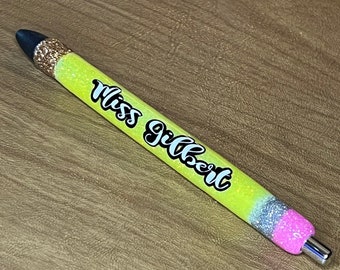 Custom Teacher/Student Glitter pencil/pen