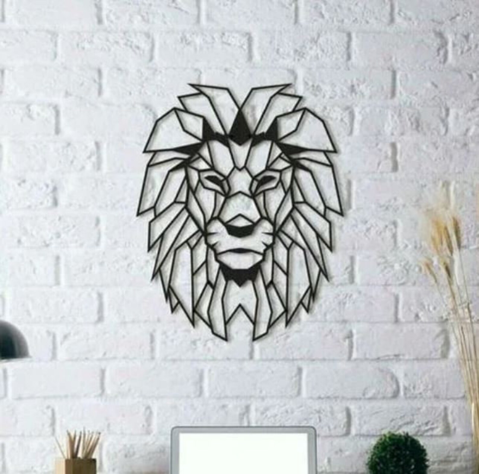 Geometric Polygonal Animal Wall Art Decor Etsy