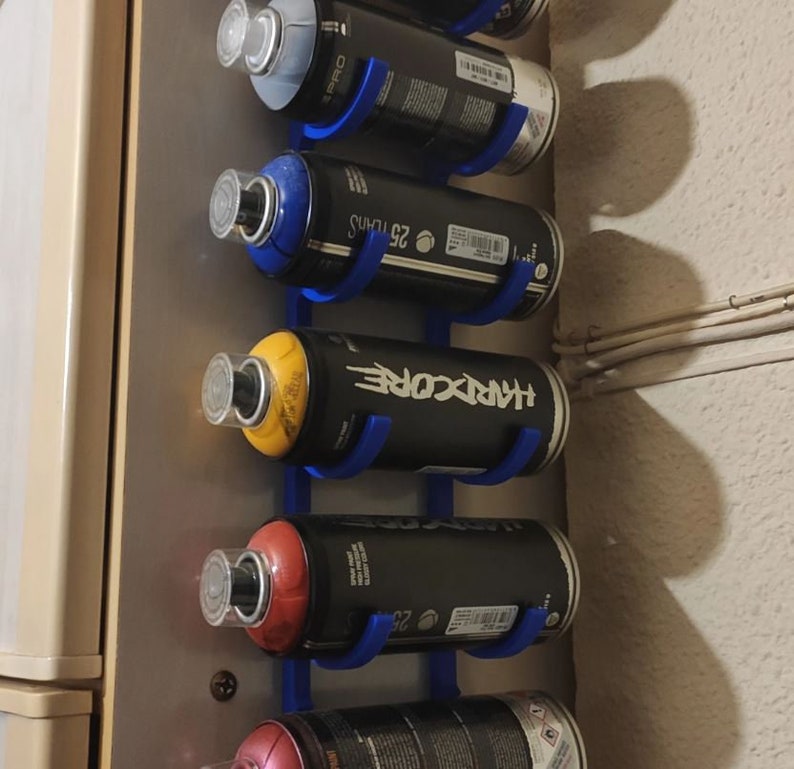 Spray Can Aerosol Storage Organiser Wall Mount Etsy