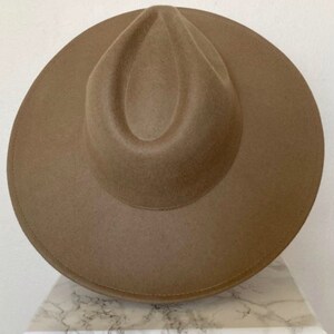 Wide brim fedora hat women-adjustable fedora hat ladies fedora hat felt fedora hat man hat wool fedora hat brown fedora hat image 6