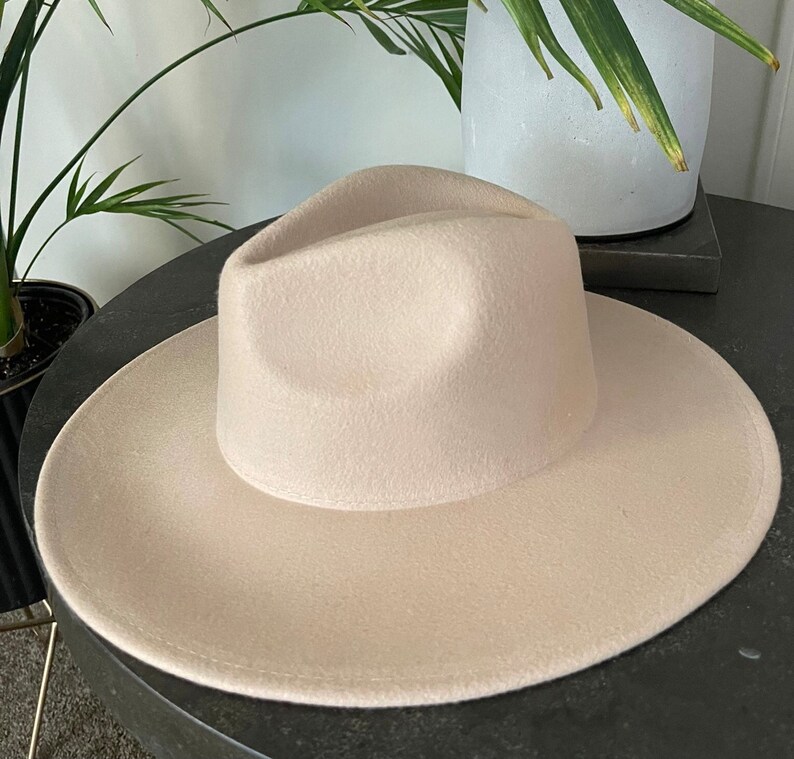 Sombrero fedora de ala ancha mujeres-sombrero fedora ajustable sombrero fedora de señoras sombrero fedora de fieltro sombrero de hombre sombrero fedora de lana sombrero fedora marrón imagen 8