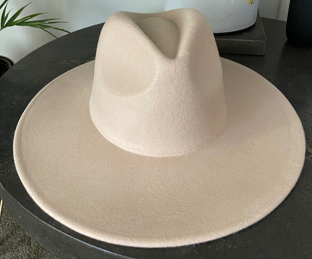 Wide Brim Fedora Hat Womenadjustable Fedora Hat Ladies Etsy
