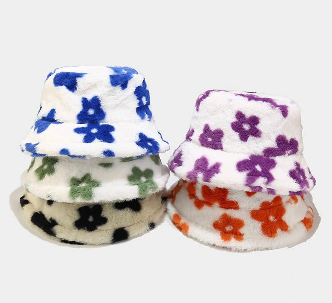 Womens Winter Bucket Hatteddy Style Bucket Hat Faux Fur Bucket Hat