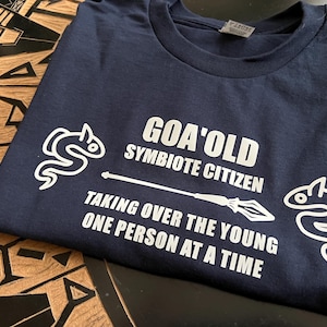 Stargate Shirt Goa&#39;uld Funny Goa&#39;OLD Symbiote Citizen XL Stargate Universe SG1 Senior Citizen Gift