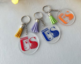 US Armenian Women Power logo keychain,  Personalized Gift