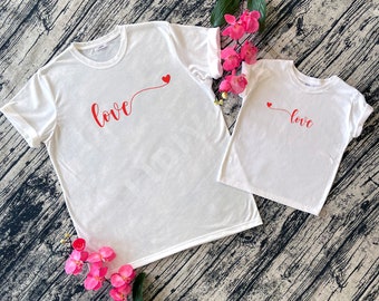 Mammy and Me T-shirt,  Personalized Shirt, Valentine's Day Gift, Love Shirt, Mammy Gift