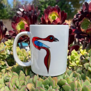Armenian Bird Letter Mug, Armenian Gift, Trchnatar, Armenian Alphabet. Personalized Gift,Coffee Tea Cup