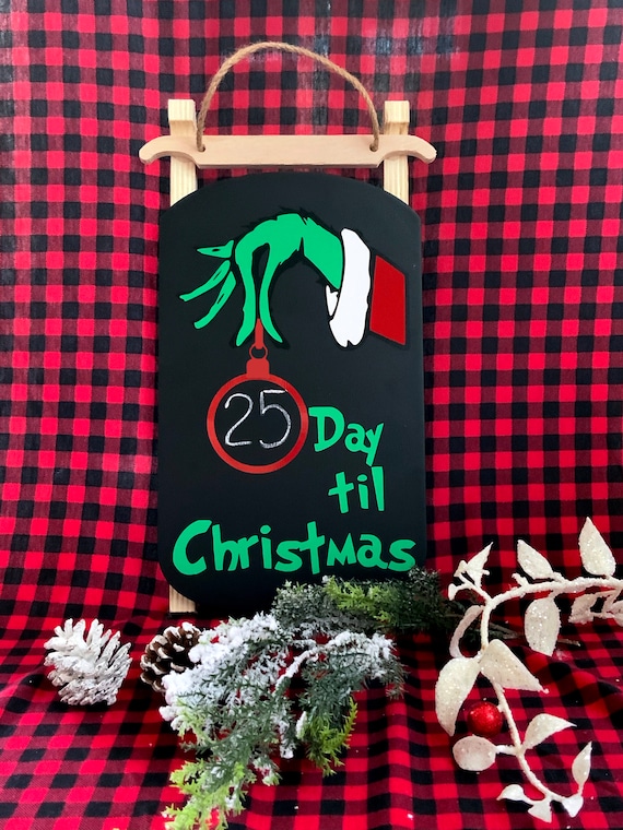 THE GRINCH Primark COUNTDOWN TO CHRISTMAS Chalk Board Days To Go Advent Calendar 
