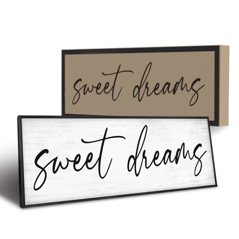 Sweet Dreams Bedroom Sign 45x15 Framed Wall Decor Etsy