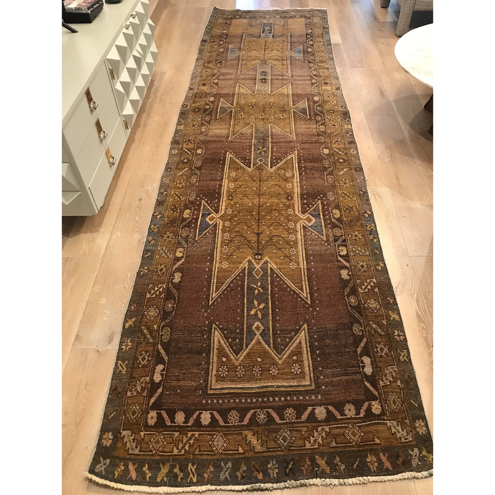 Vintage Distressed Turkish Runner Etsy