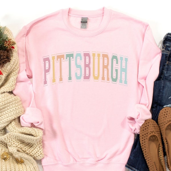 Pittsburgh Sweatshirt, State Sweatshirt, Pittsburgh Sweater, Pittsburgh Crewneck, Pittsburgh Pullover, Pittsburgh Shirt, Pittsburgh Gifts