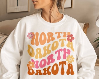 North Dakota Sweatshirt, North Dakota T-Shirt, North Dakota Girls Trip Shirt, North Dakota Vacation Shirt, Youth North Dakota Shirt