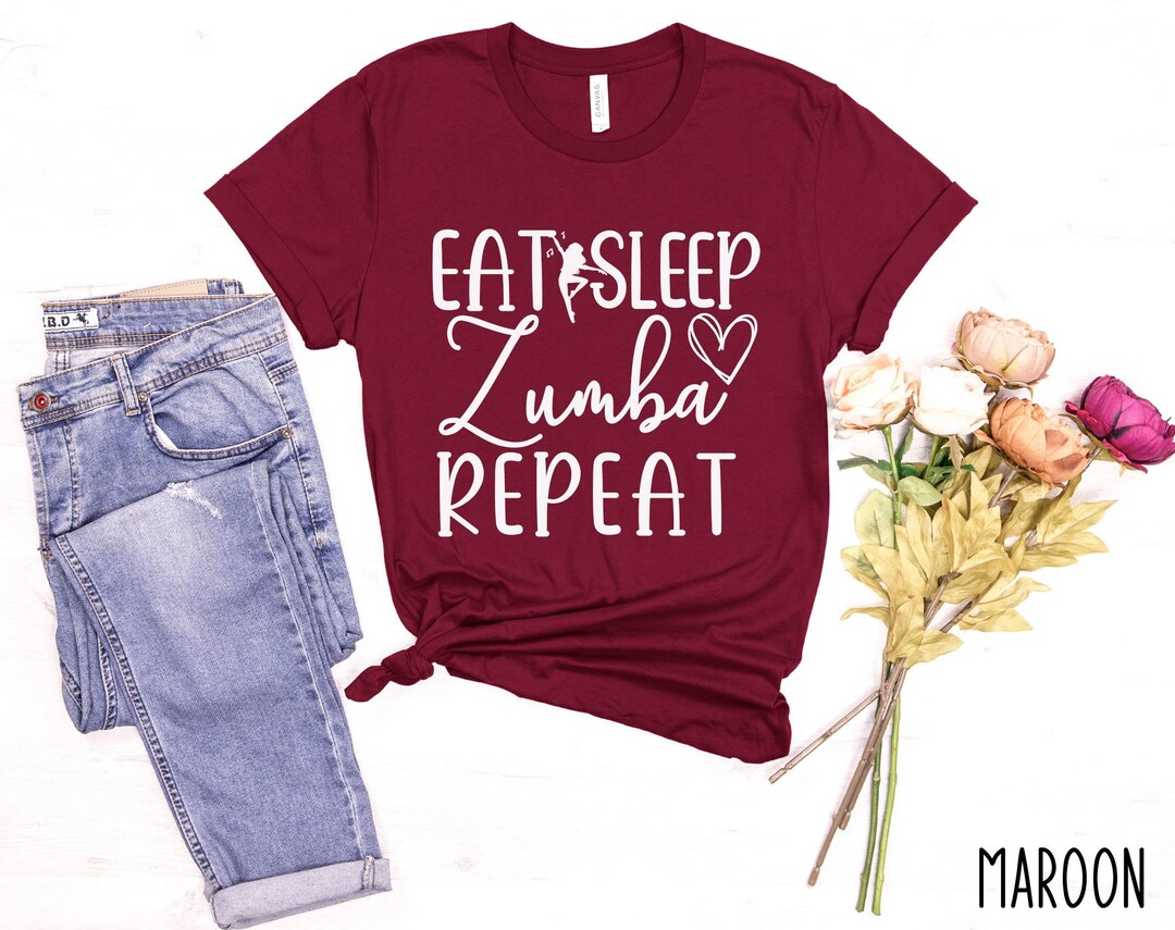 Eat Sleep Zumba Repeat Shirt Zumba Workout Shirt Zumba Etsy