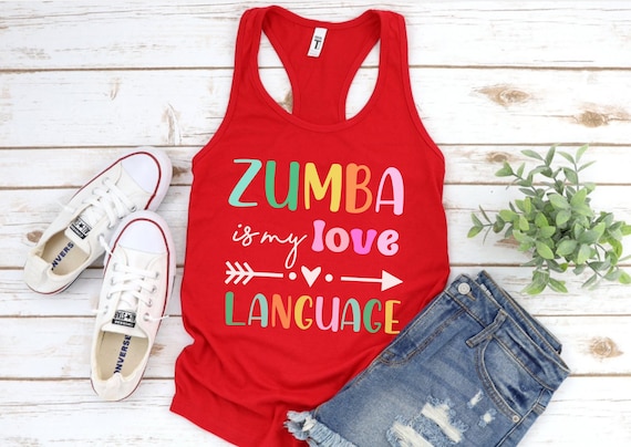 Zumba Camiseta sin mangas de fitness, ropa para mujer