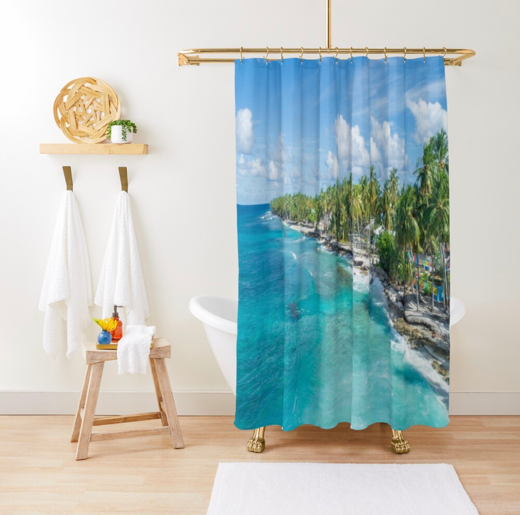 Strand Landschaft Badezimmer Dekor Housewarmingdusche | Etsy