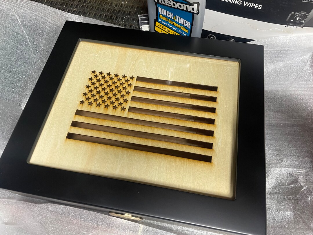 American Flag Humidor Red, White or Blue Etsy
