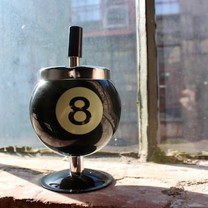 Magic 8 Ball Standing Ashtray - Funky Functional Decor