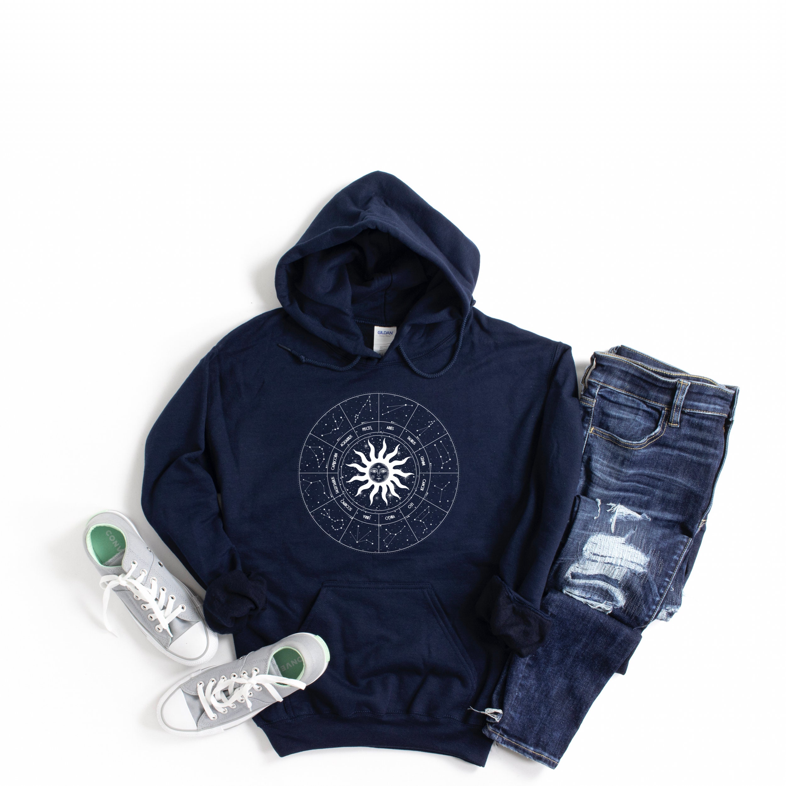Astrology Hoodie Zodiac Hoodie Horoscope Gift Birthday Etsy