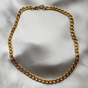 Trendy Gold Plated Cuban Necklace Dainty Jewelry for Women